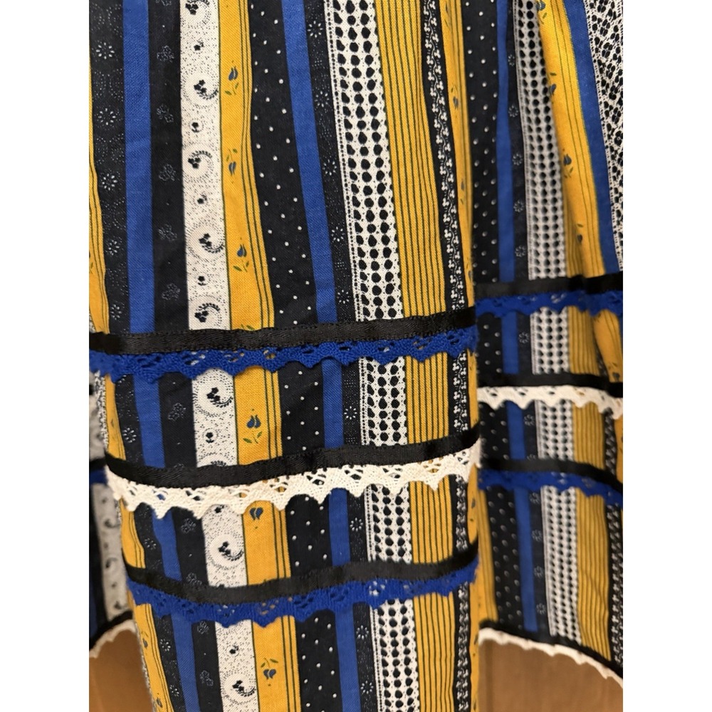 Hammerschmid Trachten Striped Midi Skirt Lagenlook Folk Cottagecore‎ 36 - Picture 5 of 5